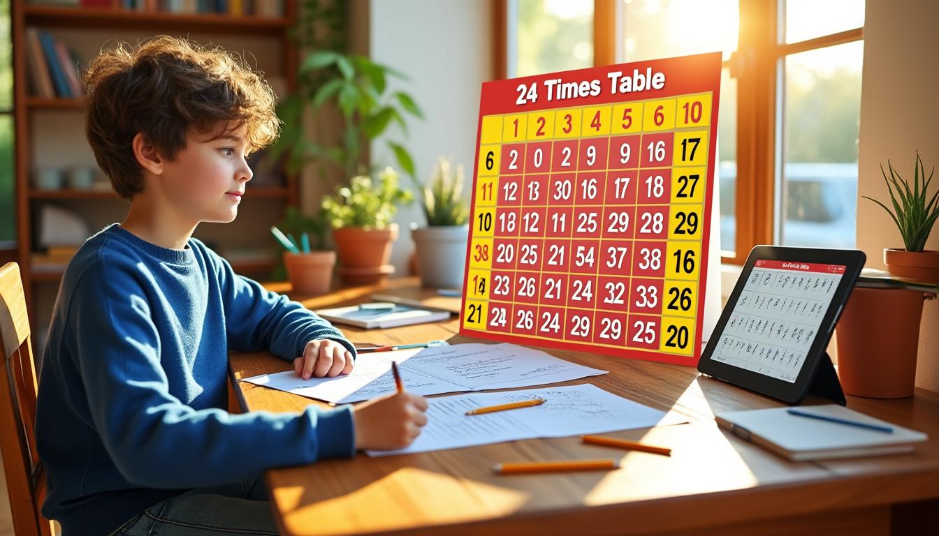 découvrez des méthodes efficaces pour maîtriser la table de 24 et améliorer vos compétences en multiplication de manière ludique et rapide.