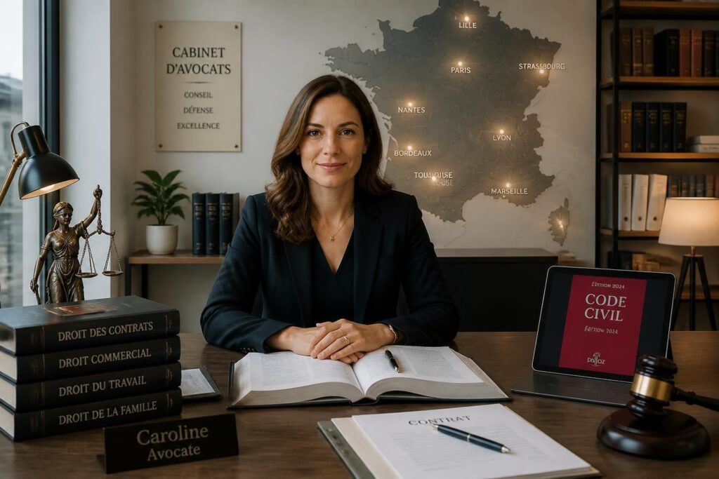 découvrez les spécialisations de caroline, avocate experte, et ses implantations à travers la france pour un accompagnement juridique personnalisé.