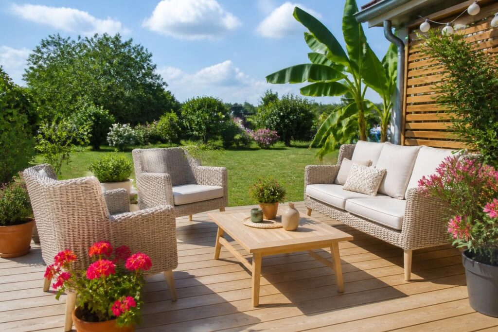 découvrez notre sélection de salons de jardin pas chers sur cdiscount. mobilier d’extérieur abordable pour profiter pleinement de vos espaces extérieurs sans vous ruiner.