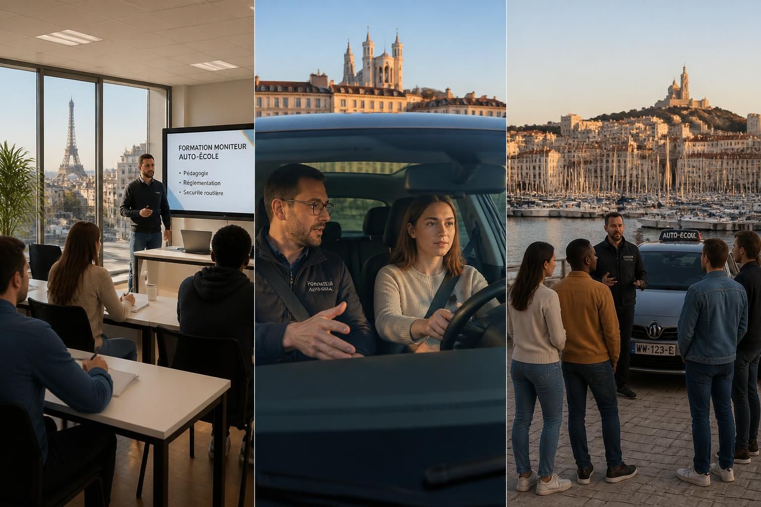 découvrez où vous former comme moniteur d'auto-école à paris, lyon ou marseille. trouvez les meilleurs centres de formation pour lancer votre carrière dans l'enseignement de la conduite.