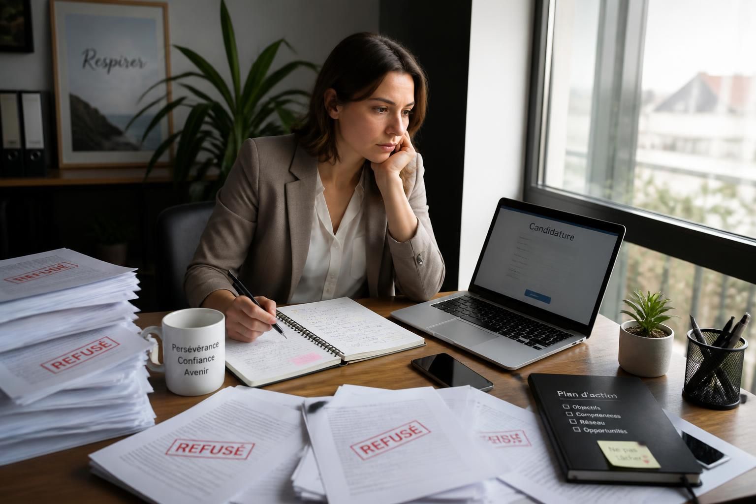 découvrez combien de refus peuvent être rencontrés lors d'une transition professionnelle et comment les gérer pour réussir votre projet de carrière.