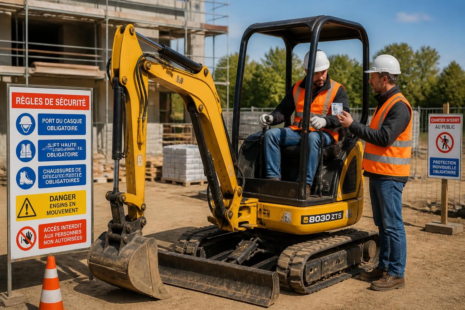 découvrez tout ce qu'il faut savoir sur la conduite de mini pelle : obtention du permis, caces requis et règles de sécurité indispensables à respecter.
