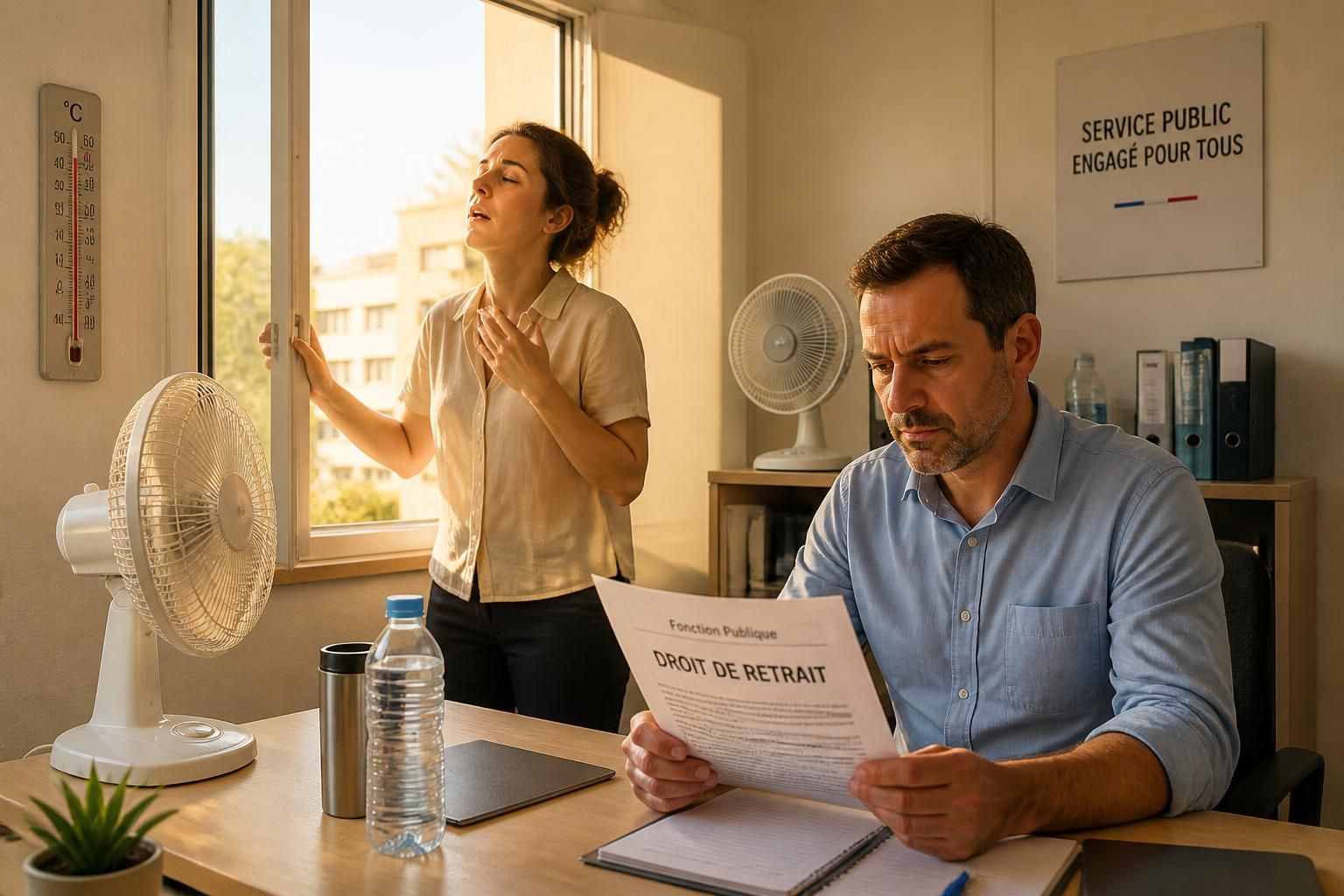 découvrez les conditions et modalités du droit de retrait dans la fonction publique face aux risques liés à la chaleur et à la canicule pour assurer la sécurité des agents.