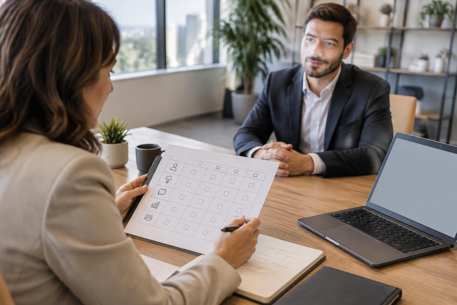 découvrez comment créer une grille d’évaluation d’entretien d’embauche claire et objective pour comparer les candidatures et faciliter votre décision de recrutement.